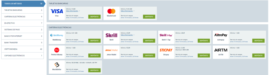 como retirar dinero de 1xbet