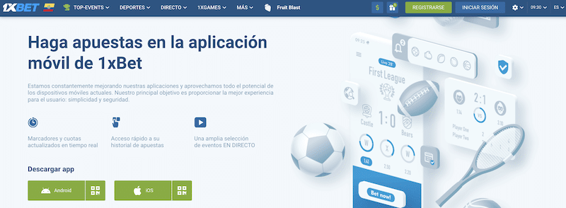 app de apuestas ecuador 1xbet